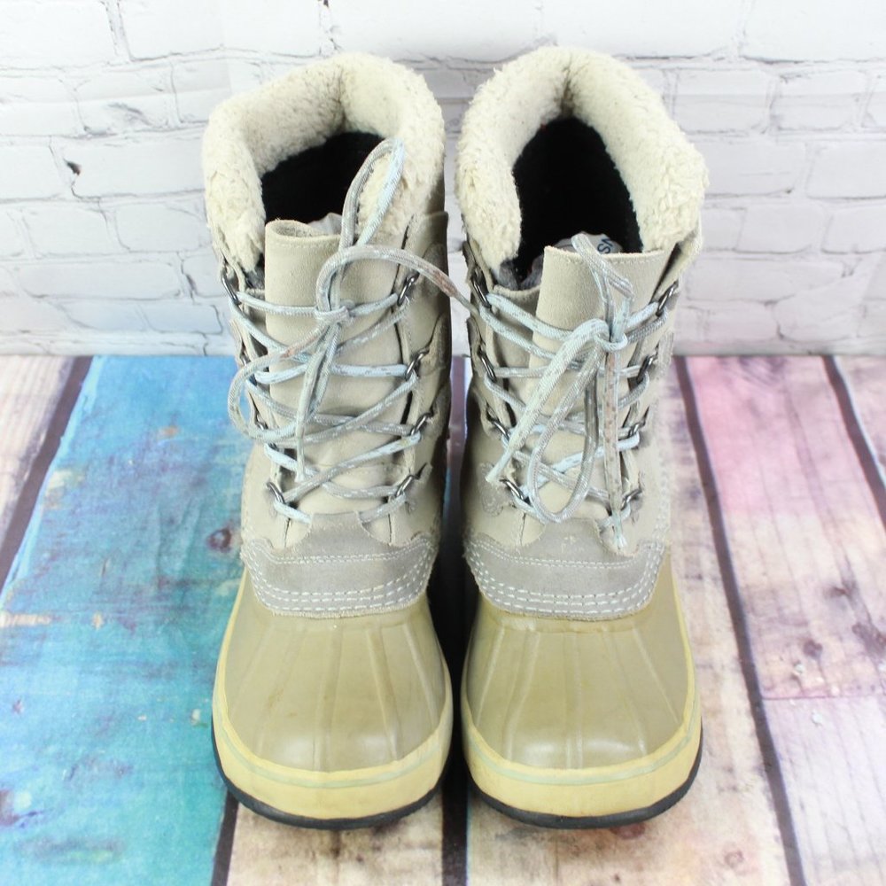 LL BEAN Lace-up Waterproof Winter Duck Boots Sz 8 - Picture 6 of 10